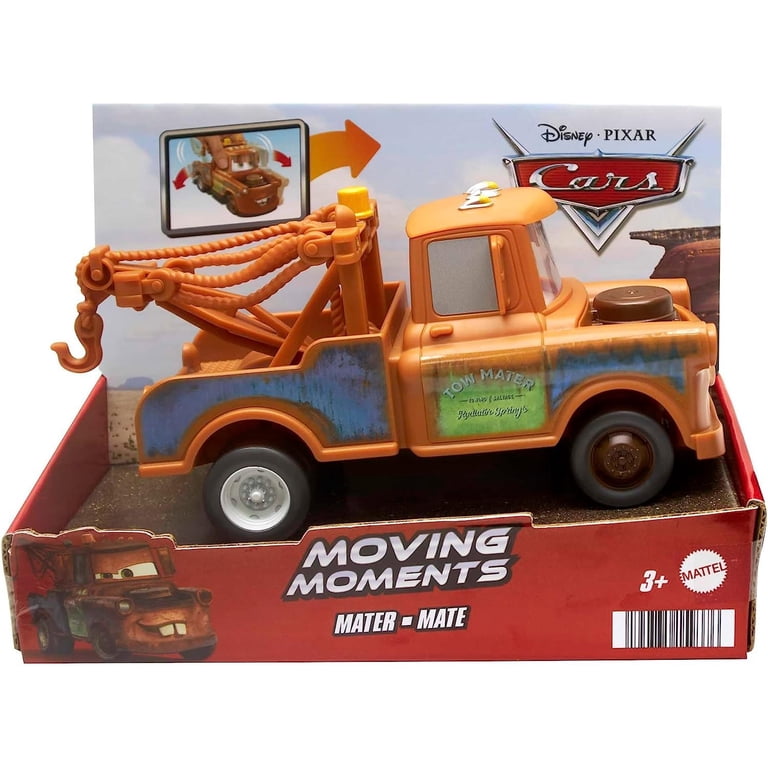 Mattel Disney Pixar Cars Moving Moments Toy Mater Truck, 7-Inch