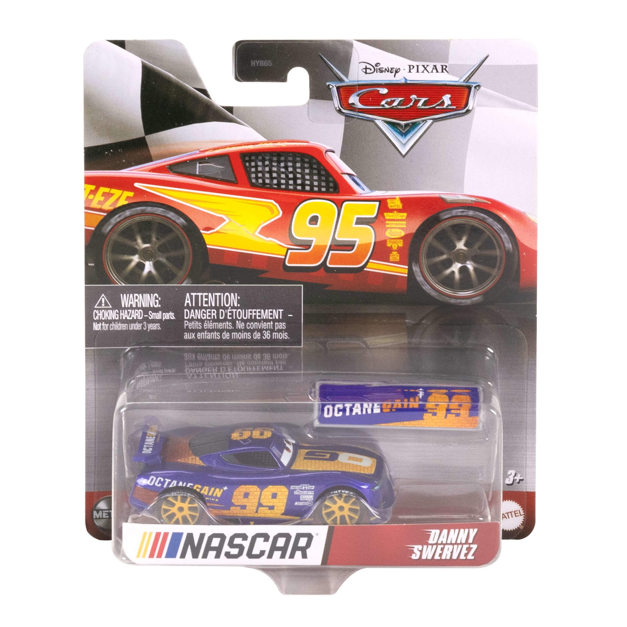 Disney and Pixar Cars NASCAR Die-cast Vehicles, 1:55 Scale Metal Toy Cars (Styles May Vary)