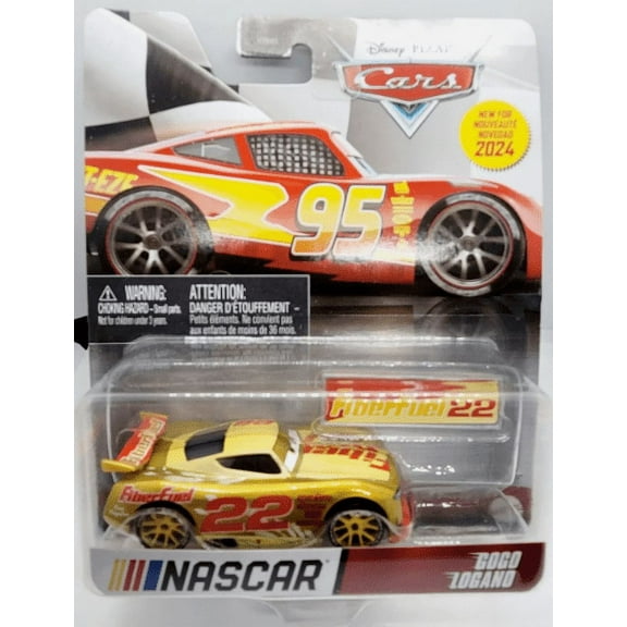 Disney Pixar Cars Nascar 2024 GoGo Logano Pit Stop 1:55 Fiber Fuel Diecast