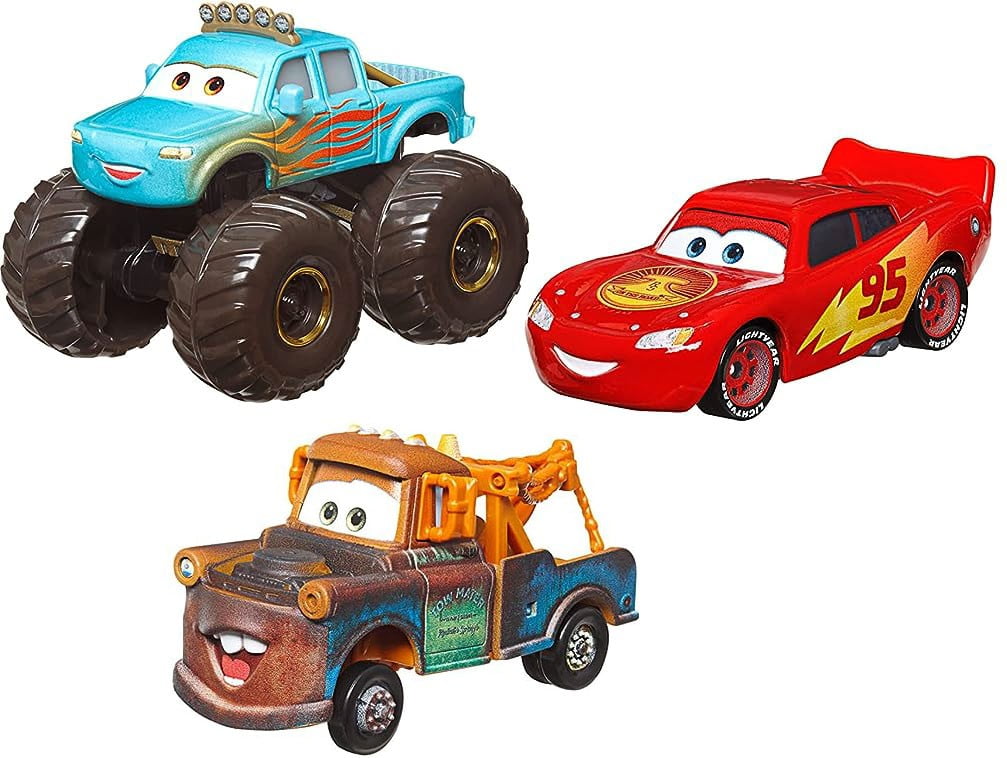 Disney Cars Mini Racers 3-Pack of Small Die-Cast Toy Cars & Trucks