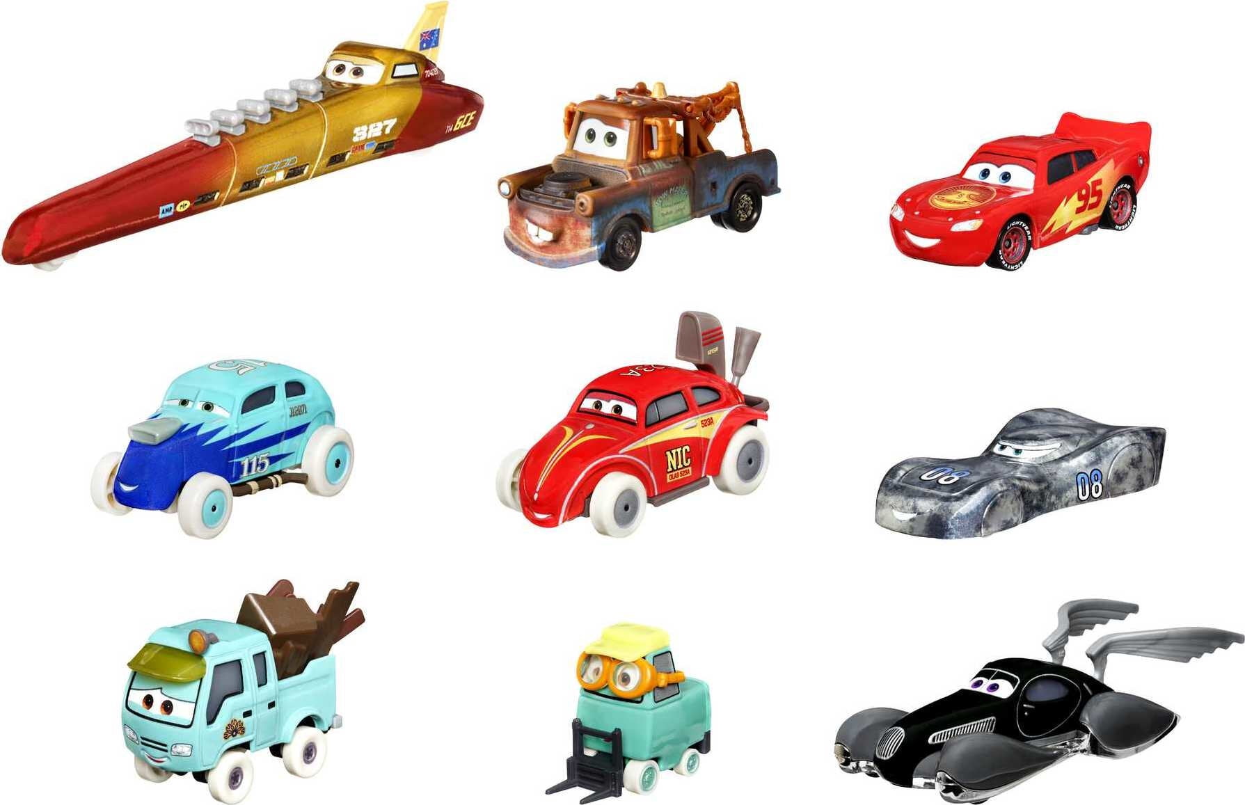 Disney Pixar Cars On The Road Salt Flats 9-Pack of 1:55 Scale