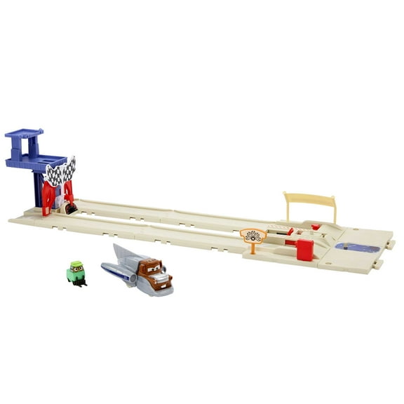 Disney Pixar Cars On The Road Salt Flats Super Speed Playset with 2 Vehicles