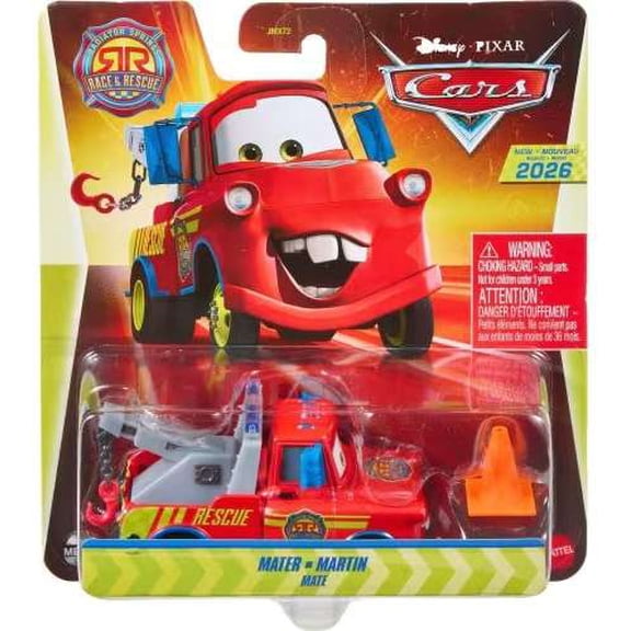 Disney / Pixar Cars Race & Rescue Mater Diecast Car [with Cone]