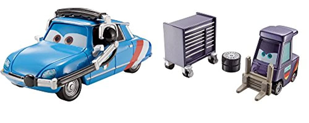 Disney Pixar Cars Raoul s Pitty Crew Chief Vehicle 2 Pack