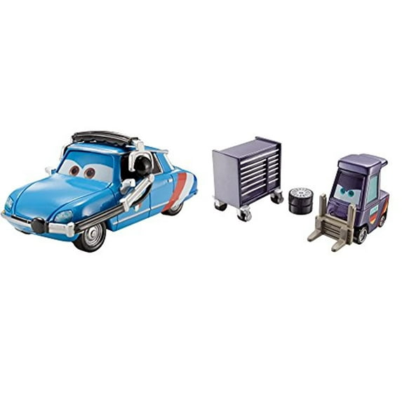Disney Pixar Cars Raoul s Pitty Crew Chief Vehicle 2 Pack