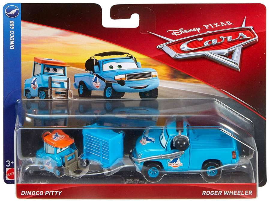 Disney Pixar Cars Roger Wheeler and Dinoco Pitty