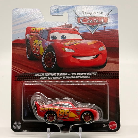 Disney Pixar Cars Rust-eze Lightning McQueen Diecast 1:55 Scale Metal Vehicle