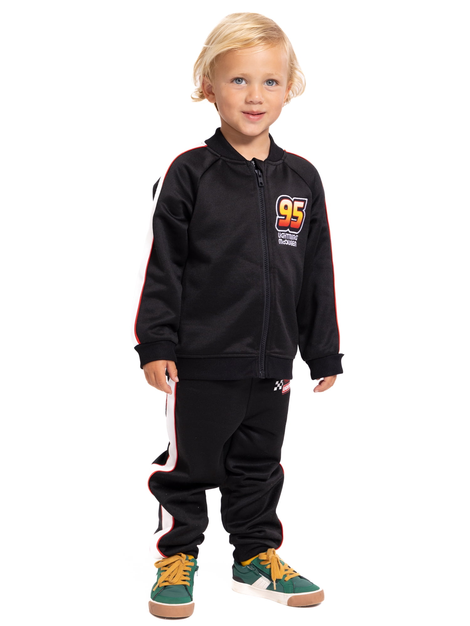 Disney Pixar Cars Toddler Boys Track Jacket and Jogger Pants Set, 2-Piece, Sizes 12M-5T
