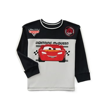 Disney Pixar Cars Toddler Boys Graphic Crewneck Pullover with Long Sleeves, Sizes 12M-5T
