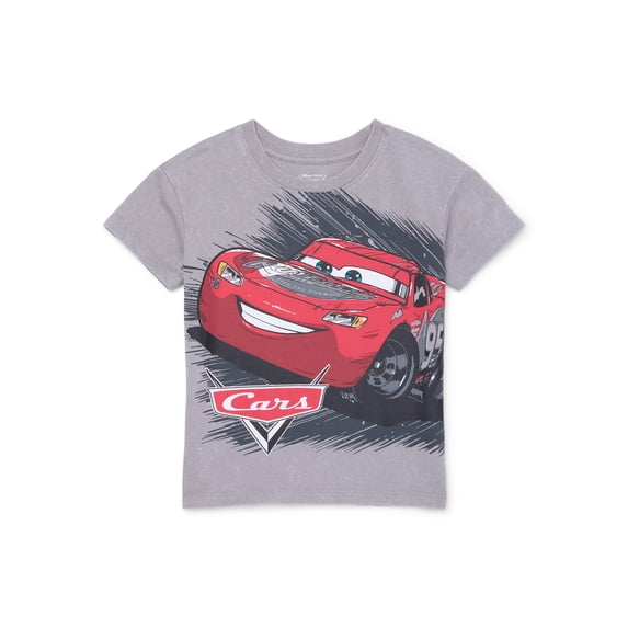 Disney Pixar Cars Toddler Graphic Crewneck Tee with Short Sleeves, Sizes 12M-5T