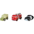 thumbnail image 1 of Disney Pixar Cars Toys, Mini Racers 3-Pack Metal Toy Cars, 1 of 6