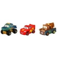thumbnail image 1 of Disney Pixar Cars Toys, Mini Racers 3-Pack Metal Toy Cars, 1 of 6
