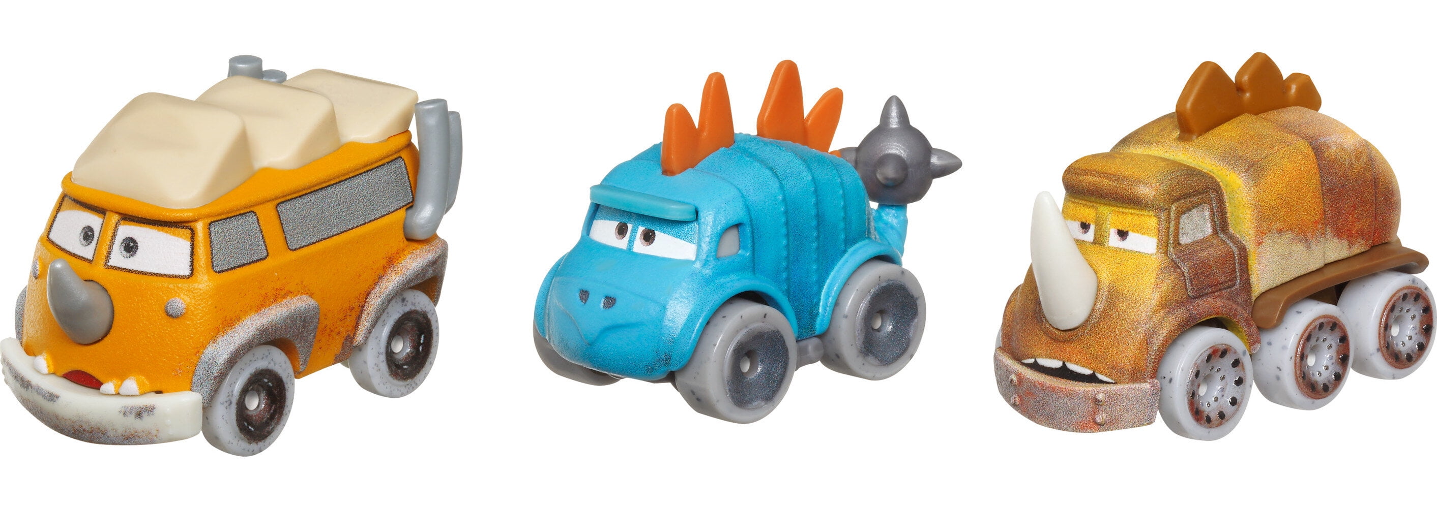 Disney Pixar Cars Toys, Mini Racers 3Pack Metal Toy Cars