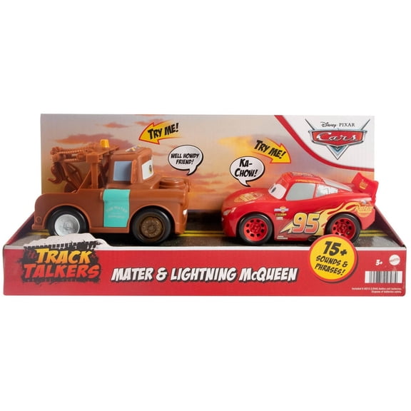 Disney / Pixar Cars Track Talkers Mater & Lightning McQueen Vehicle 2-Pack