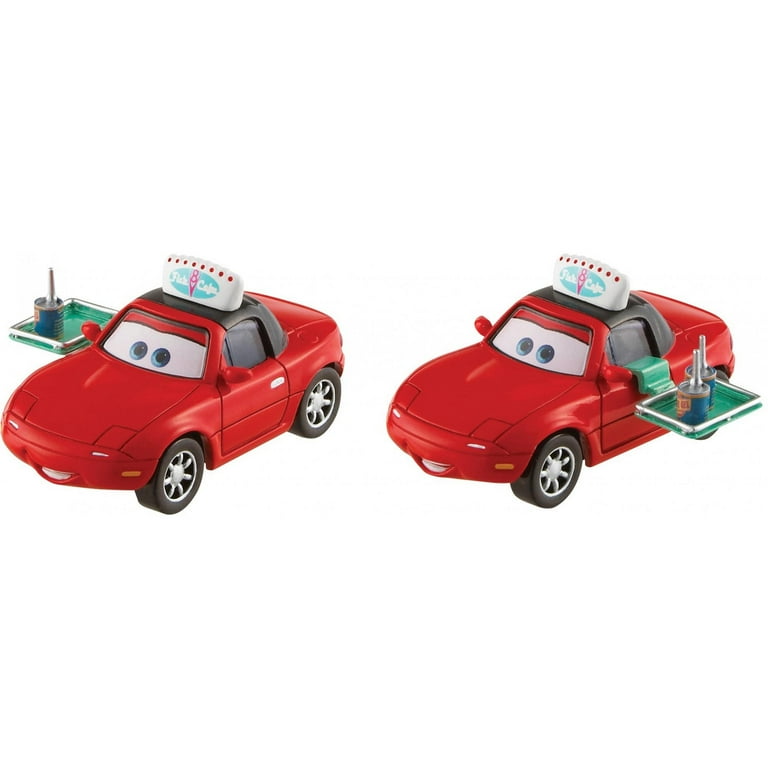 Disney Pixar Cars Waitress Mia Tia Car Vehicle Playset Walmart