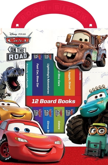Disney Pixar Cars Lightning McQueen, Mater, and More! - My First Library Board Book Block 12-Book Set - First Words, Alphabet, Numbers, and More! Baby Books - PI Kids