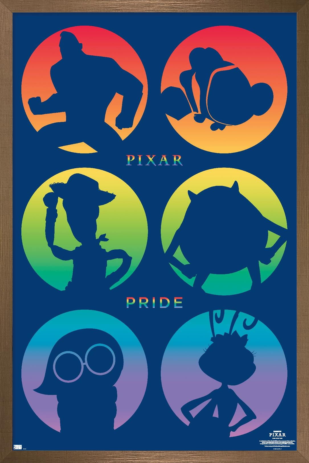 Disney Pixar - Character Pride Wall Poster, 22.375" x 34" Framed
