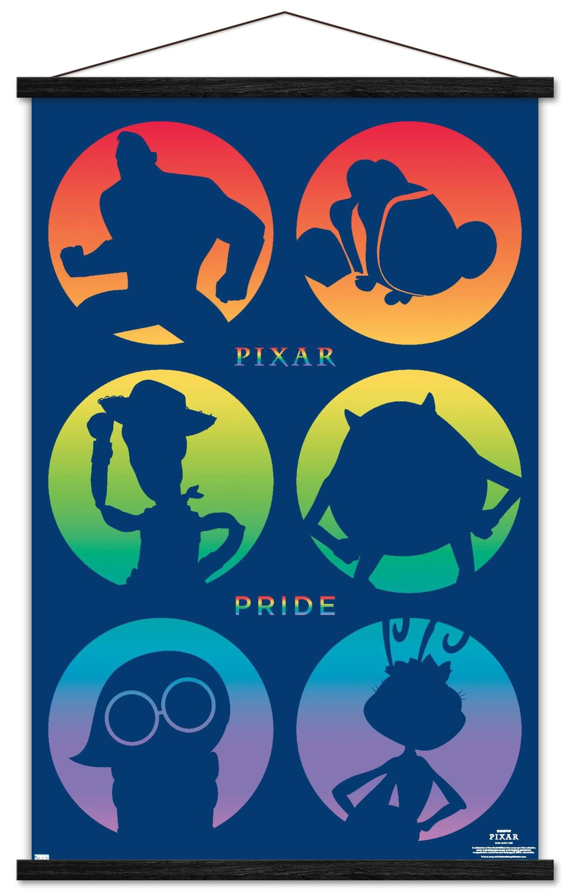 Disney Pixar - Character Pride Wall Poster with Magnetic Frame, 22.375" x 34"