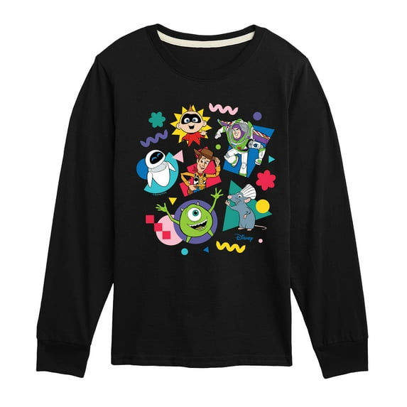 Disney - Pixar Character Shapes - Toddler & Youth Long Sleeve Graphic T-Shirt