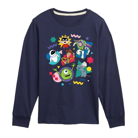 Disney - Pixar Character Shapes - Toddler & Youth Long Sleeve Graphic T-Shirt