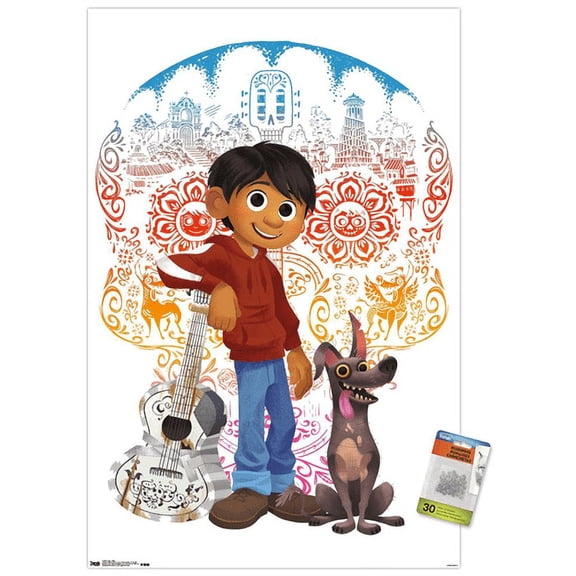Disney Pixar Coco - Duo Wall Poster with Push Pins, 22.375" x 34"