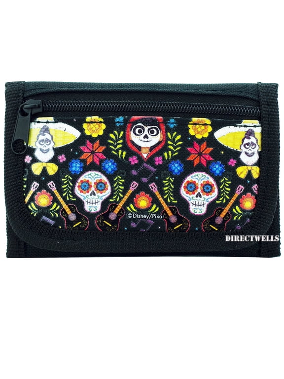 Pixar Coco Family Black Trifold Wallet