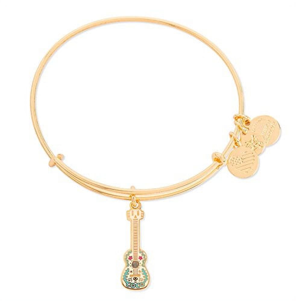 Disney Pixar Coco Guitar Alex and Ani Charm Bracelet, Gold