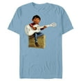 thumbnail image 1 of Disney Pixar Coco Miguel Rivera Playing Guitar T-Shirt- Short Sleeve Blended T-Shirt for Adults - Customized-Ocean Blue, 1 of 5