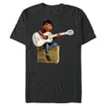 thumbnail image 1 of Disney Pixar Coco Miguel Rivera Playing Guitar T-Shirt- Short Sleeve Blended T-Shirt for Adults - Customized-Dark Heather, 1 of 5