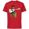 thumbnail image 1 of Disney Pixar Coco Miguel Rivera Playing Guitar T-Shirt - Short Sleeve Cotton T-Shirt for Adults - Customized-Red, 1 of 5