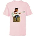 thumbnail image 1 of Disney Pixar Coco Miguel Rivera Playing Guitar T-Shirt - Short Sleeve T-Shirt for Kids - Customized-Soft Pink, 1 of 5