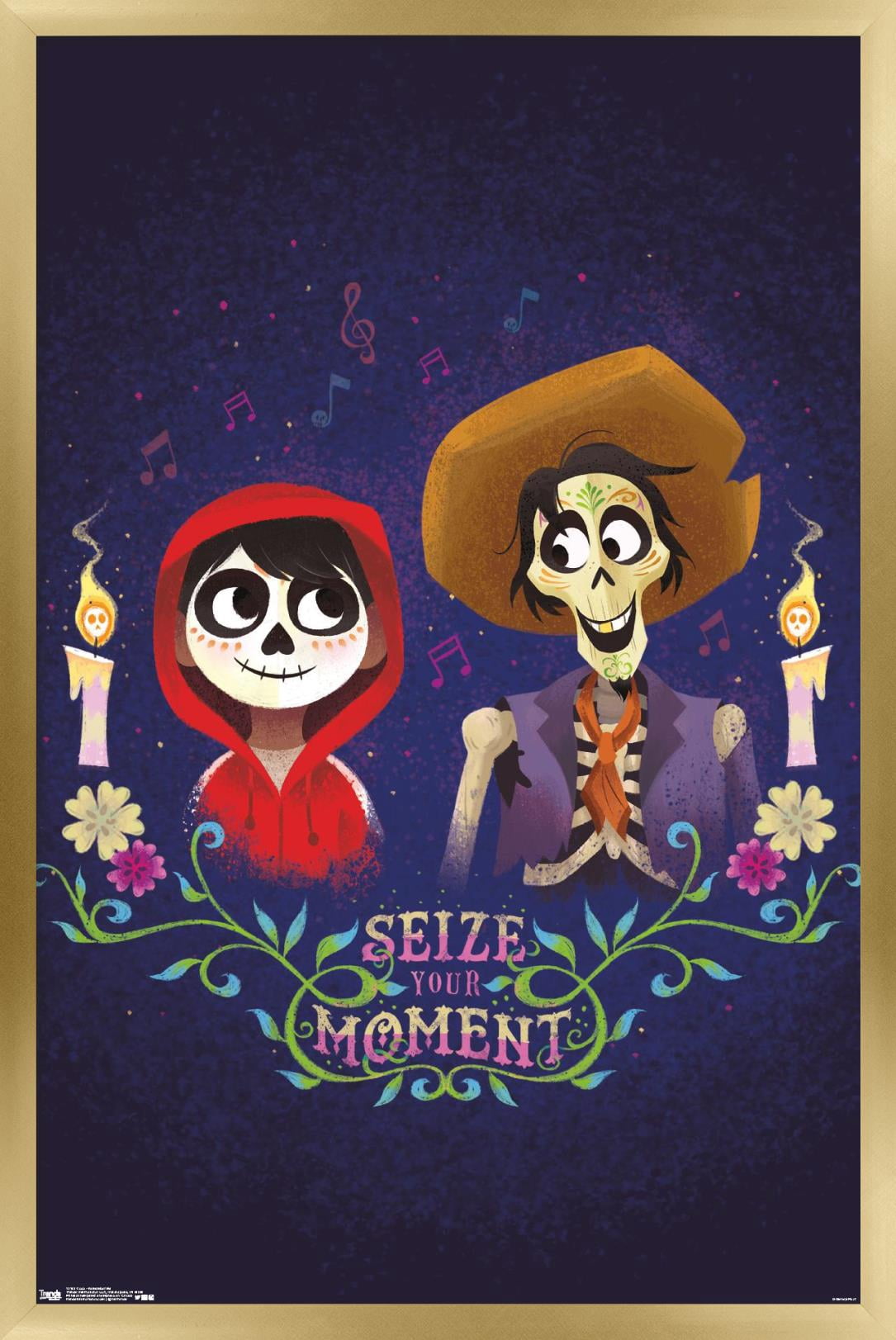 Disney Pixar Coco - Remember Me Wall Poster, 14.725" x 22.375", Framed