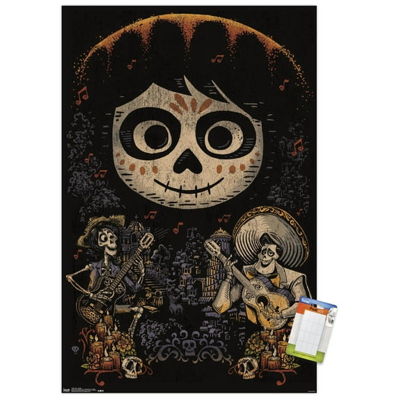 Disney Pixar Coco - Skulls Wall Poster, 22.375" x 34"