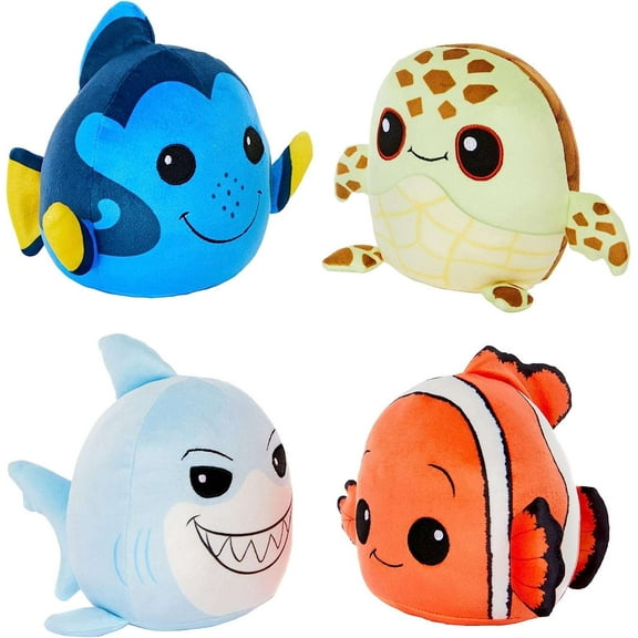 Disney / Pixar Cuutopia Nemo, Dory, Squirt & Bruce Plush 4-Pack