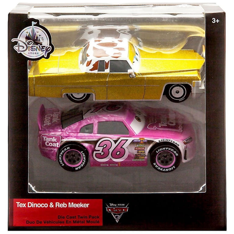 Disney Pixar Cars Die-Cast Metal Vehicles, Tex Dinoco and Reb