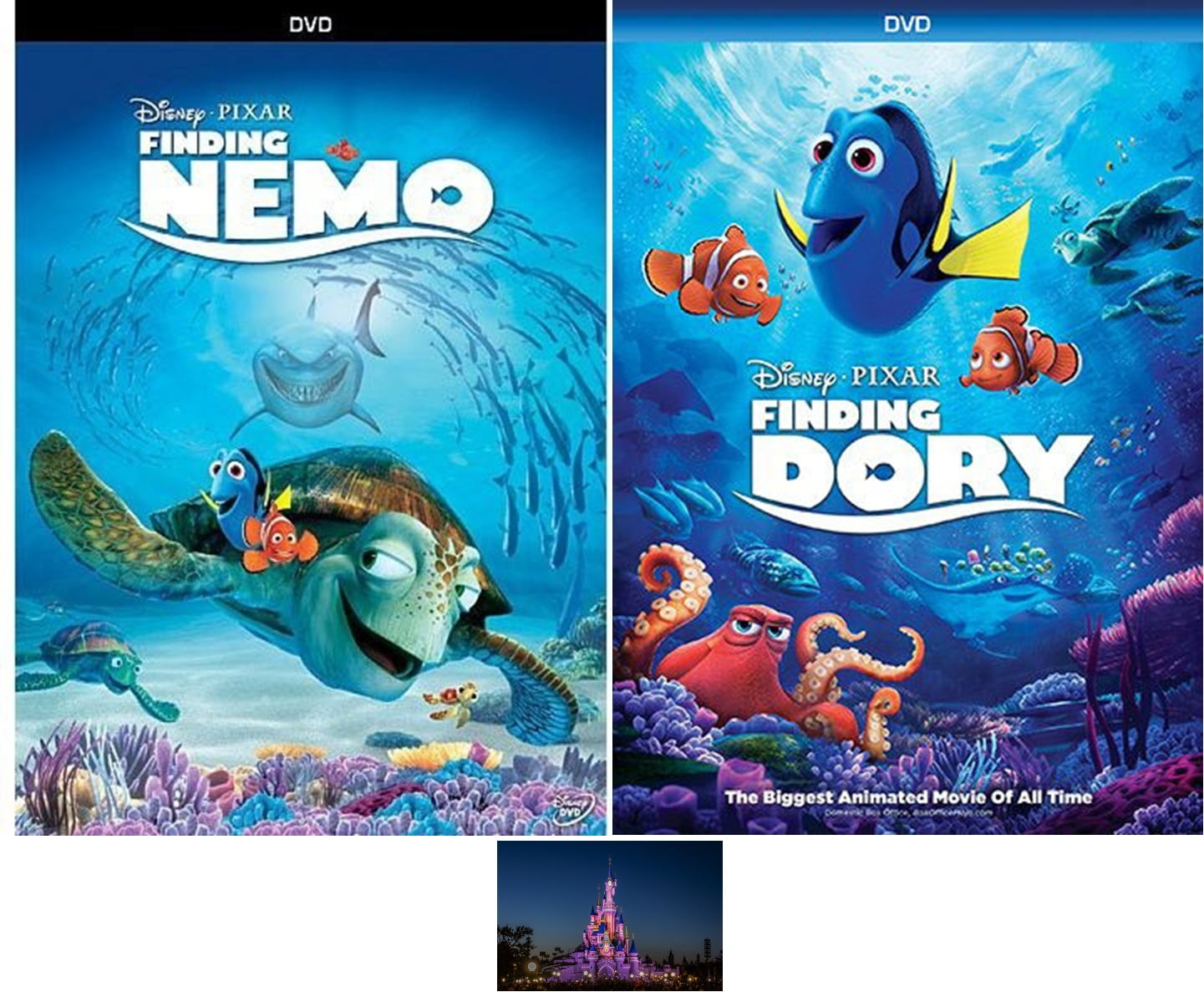 Disney Pixar Double Feature Finding Nemo & Finding Dory 2 DVD Set