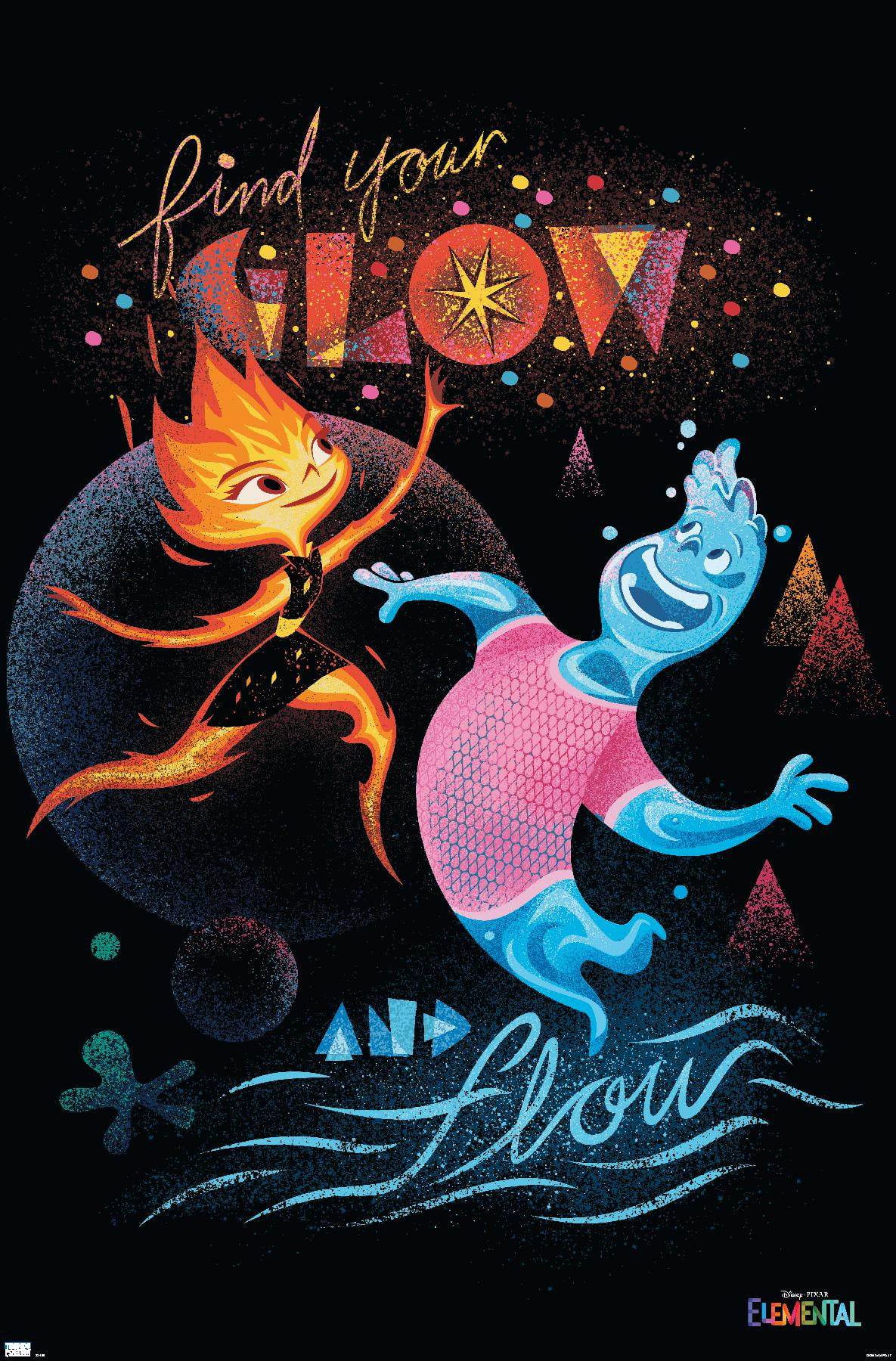 Disney Pixar Elemental - Find Your Glow Wall Poster, 22.375" x 34"