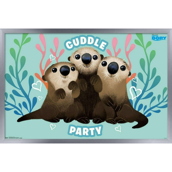 Disney Pixar Finding Dory - Cuddle Wall Poster, 14.725" x 22.375", Framed