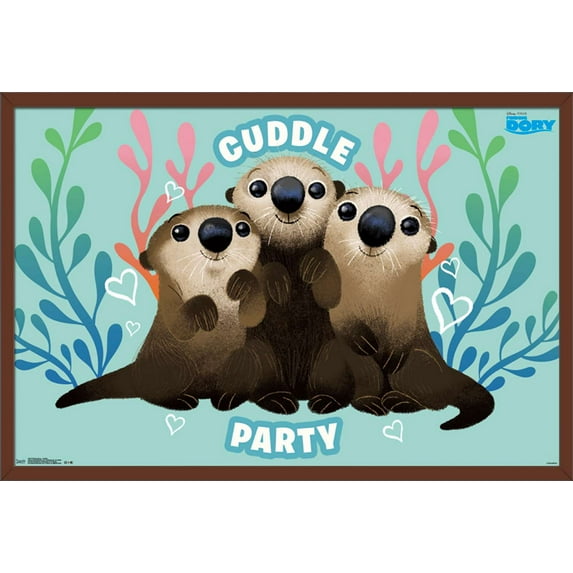 Disney Pixar Finding Dory - Cuddle Wall Poster, 22.375" x 34", Framed