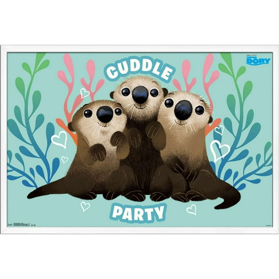 Disney Pixar Finding Dory - Cuddle Wall Poster, 22.375" x 34", Framed