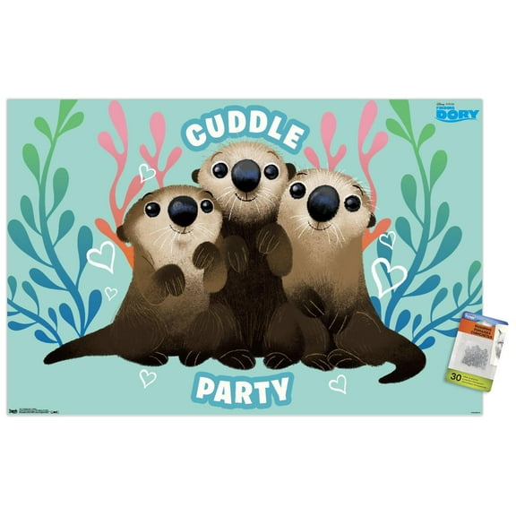 Disney Pixar Finding Dory - Cuddle Wall Poster with Push Pins, 22.375" x 34"