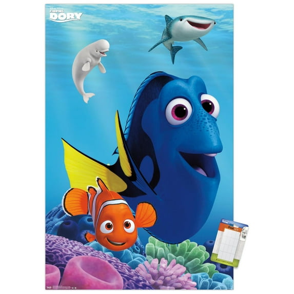 Disney Pixar Finding Dory - Dory Wall Poster, 14.725" x 22.375"