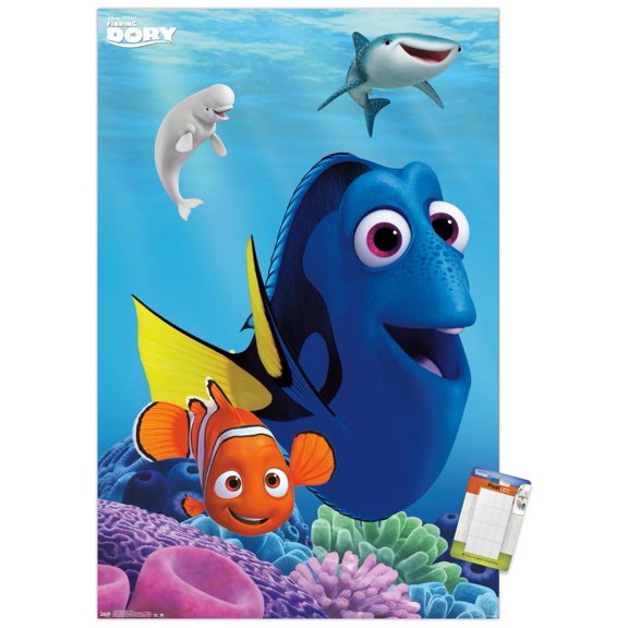 Disney Pixar Finding Dory - Dory Wall Poster, 22.375" x 34"