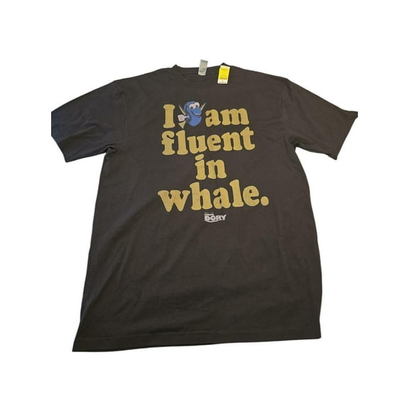 Disney Pixar Finding Dory I Am Fluent In Whale T-Shirt Men XLT