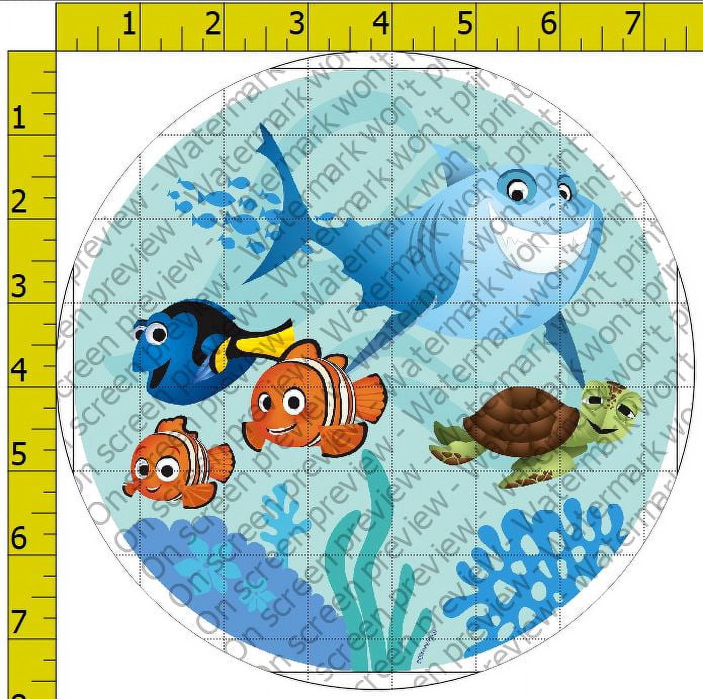 Disney/Pixar Finding Nemo Adventures Edible Cake Topper Image - 8 ...
