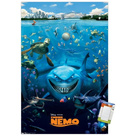 Disney Pixar Finding Nemo - Cast Wall Poster, 14.725" x 22.375"