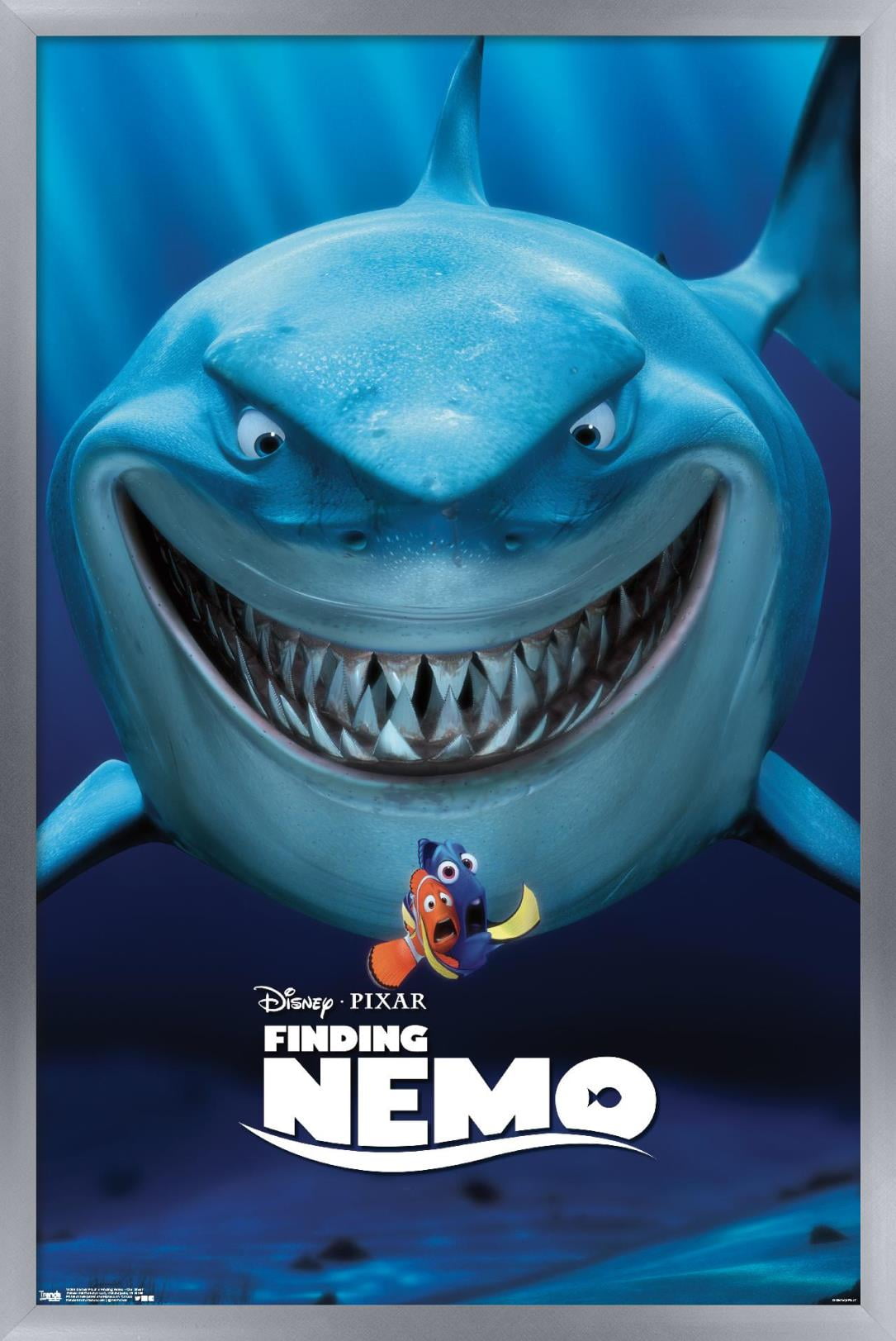 disney-pixar-finding-nemo-one-sheet-wall-poster-with-wooden-magnetic-frame-22-375-x-34-walmart-com