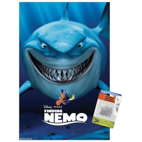 Disney Pixar Finding Nemo - One Sheet Wall Poster with Pushpins, 14.725" x 22.375"