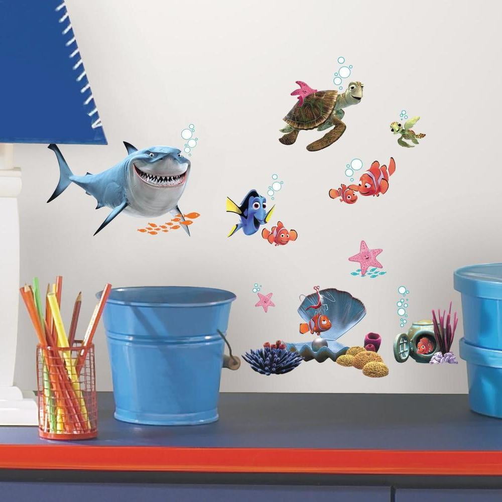 Disney Pixar Finding Nemo Peel and Stick Wall Decals for Kids