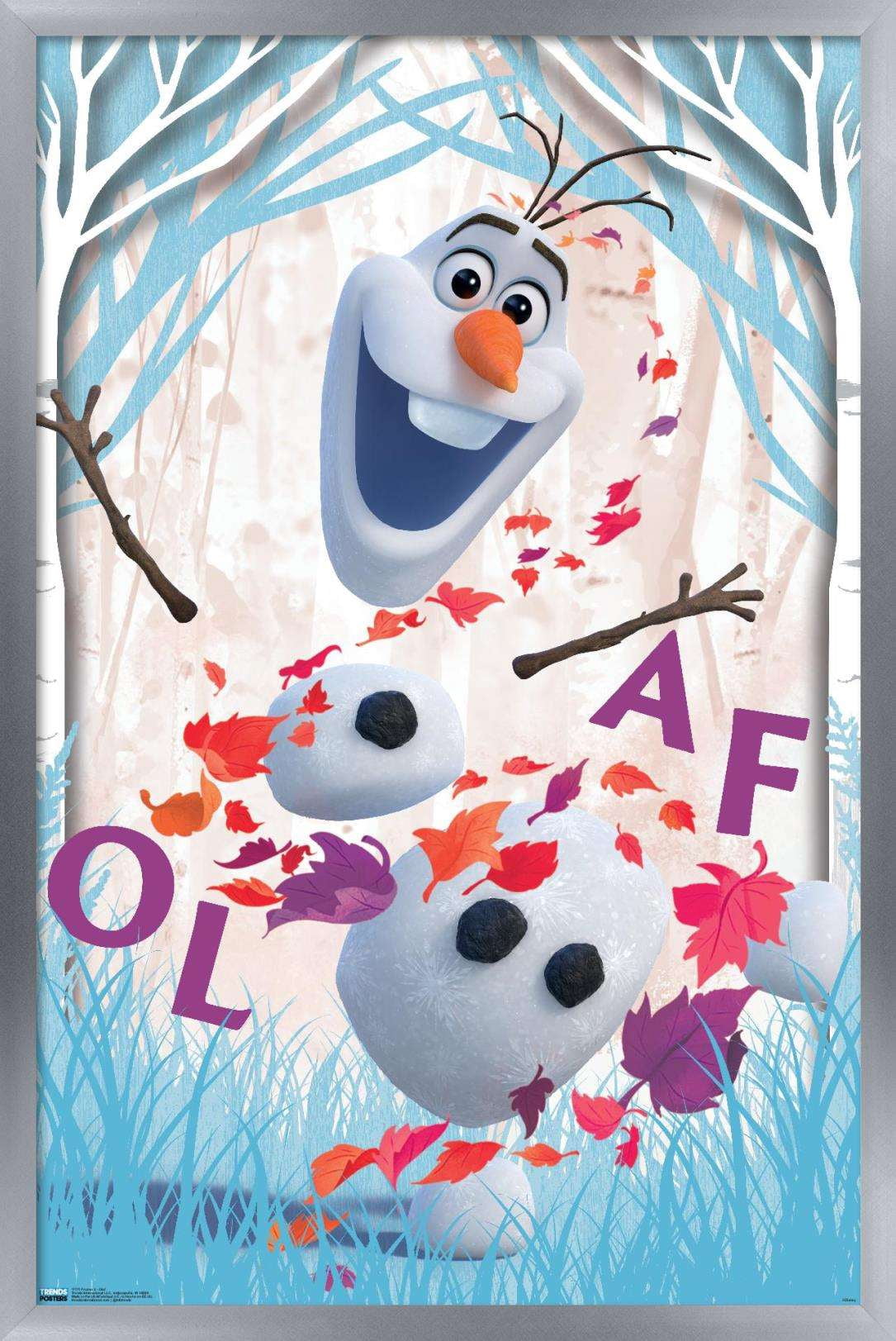 Disney Pixar Frozen 2 - Olaf Wall Poster, 22.375" x 34", Framed